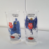 2 Batman and Robin glasses